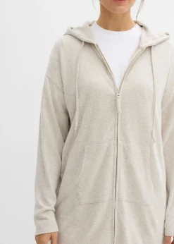 Outlet Chaqueta de punto fino de mezcla de viscosa con aspecto de punto Mujer Básicos|Camisetas