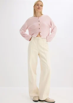 Hot Chaqueta de punto fino de canalé Mujer Jerséis|Ropa De Punto
