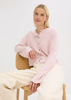 Hot Chaqueta de punto fino de canalé Mujer Jerséis|Ropa De Punto