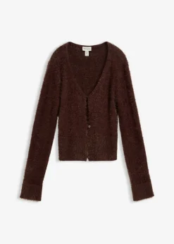 Chaqueta de punto fino de hilo suave Mujer Jerséis|Ropa De Punto