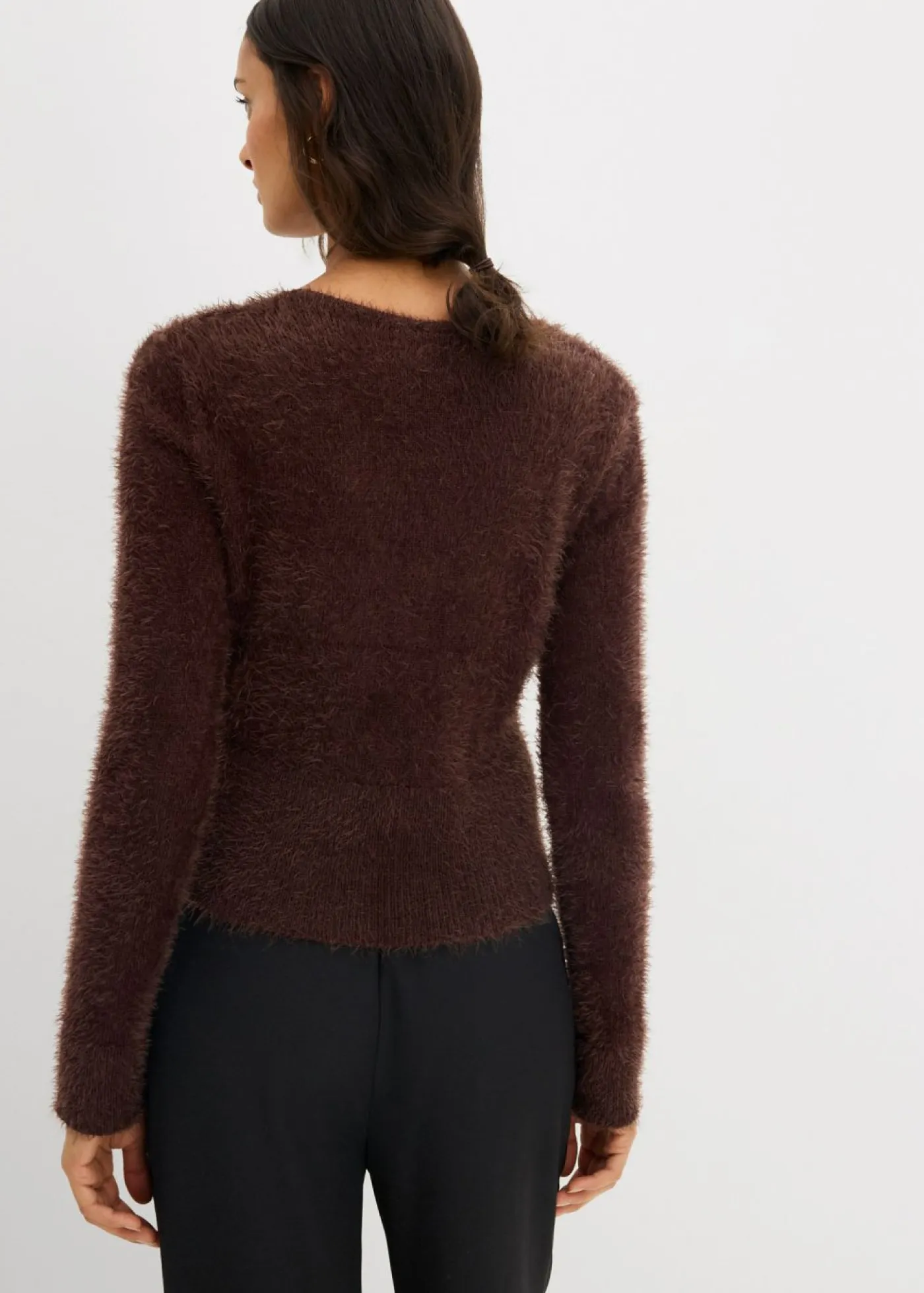 Chaqueta de punto fino de hilo suave Mujer Jerséis|Ropa De Punto
