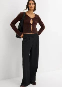 Chaqueta de punto fino de hilo suave Mujer Jerséis|Ropa De Punto