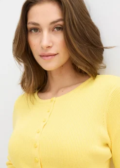 Clearance Chaqueta de punto fino de mezcla de viscosa suave Mujer Jerséis|Novedades