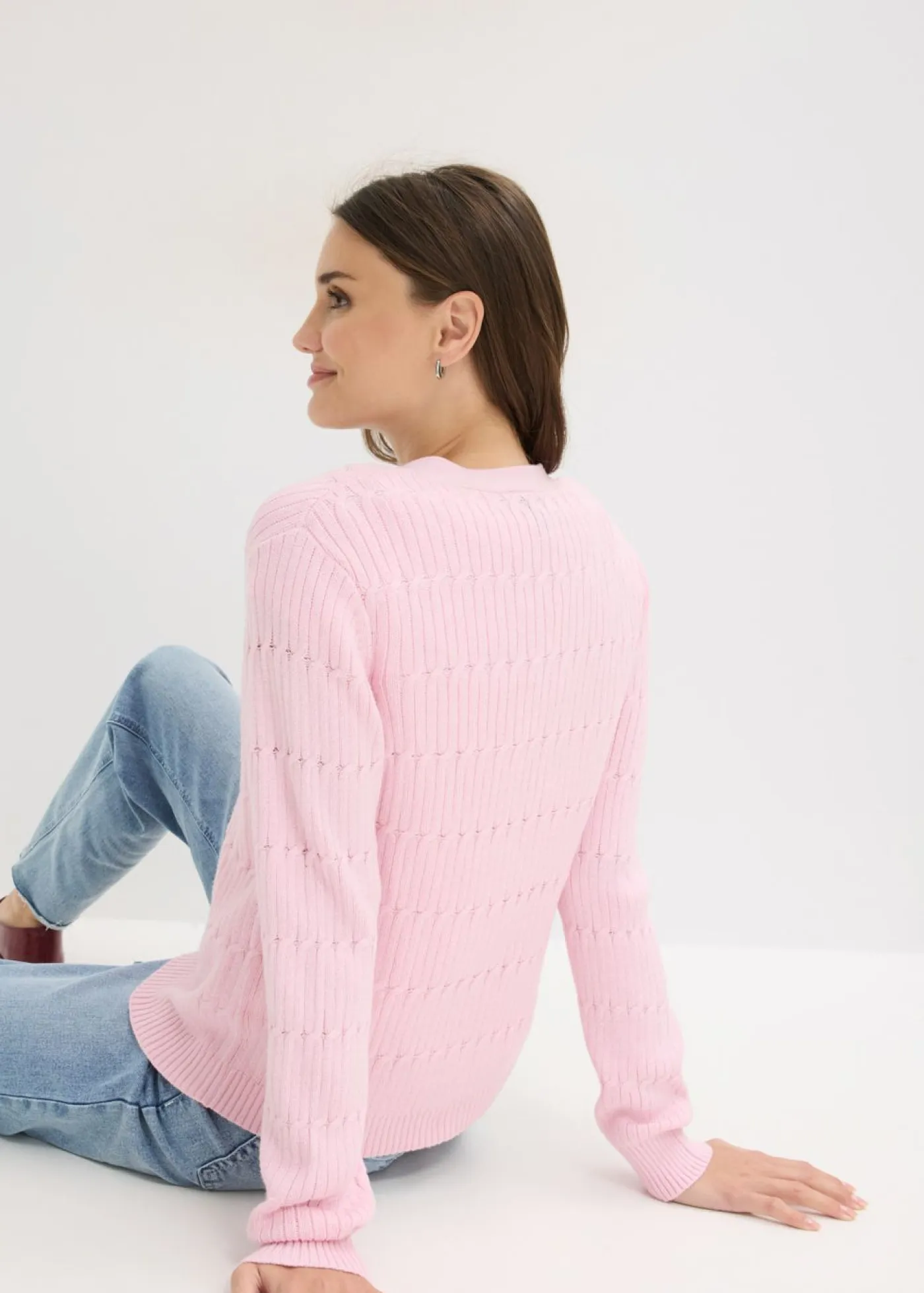 Sale Chaqueta de punto fino de mezcla de viscosa Mujer Jerséis|Ropa De Punto
