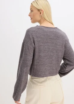 Sale Chaqueta de punto fino de canalé Mujer Jerséis|Ropa De Punto