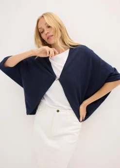 New Chaqueta de punto fino de algodón puro Mujer Jerséis|Novedades