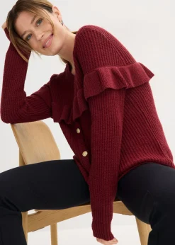 Best Chaqueta de punto fino de mezcla de algodón Mujer Jerséis|Ropa De Punto