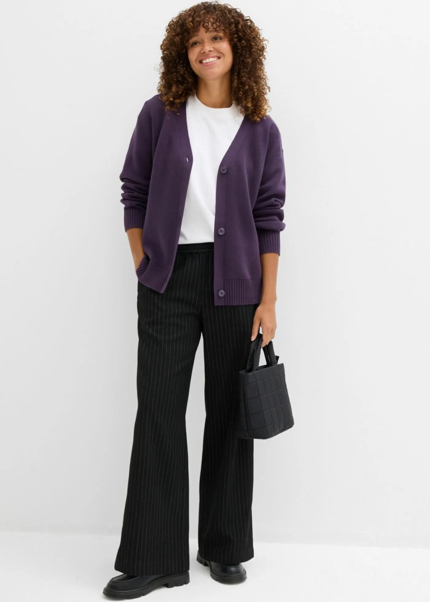 Clearance Chaqueta de punto fino Milano de canalé Mujer Básicos|Jerséis