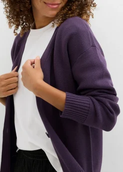 Clearance Chaqueta de punto fino Milano de canalé Mujer Básicos|Jerséis