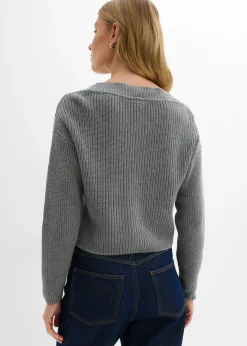 Discount Chaqueta de punto grueso de algodón puro Mujer Jerséis|Ropa De Punto