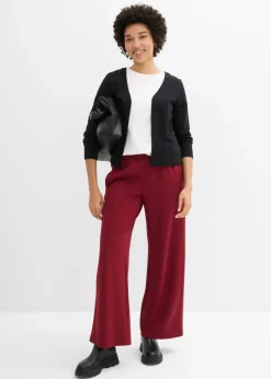 Chaqueta de punto grueso de algodón orgánico puro Mujer Básicos|Camisetas