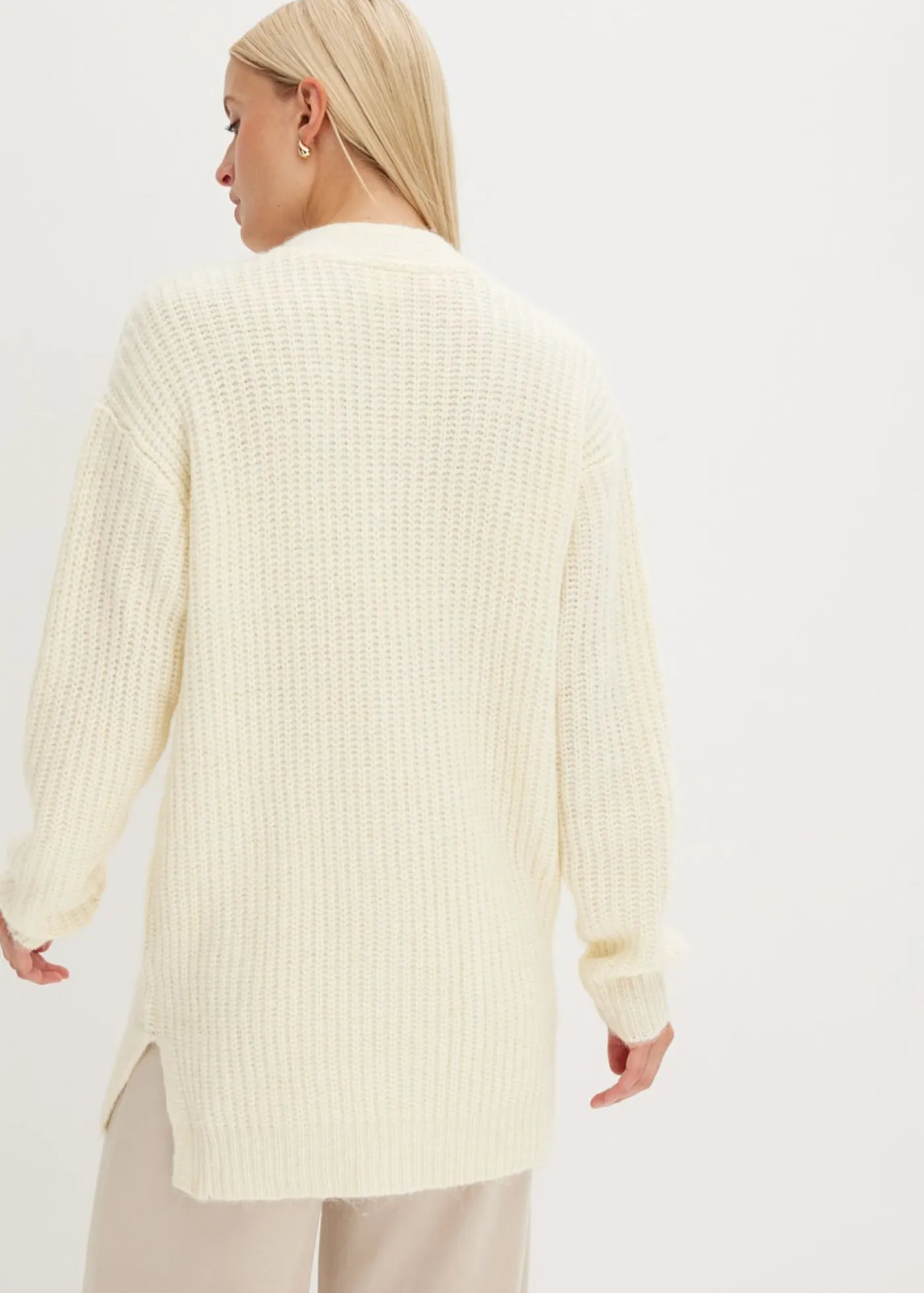 New Chaqueta de punto grueso de suave mezcla de lana Mujer Jerséis|Ropa De Punto