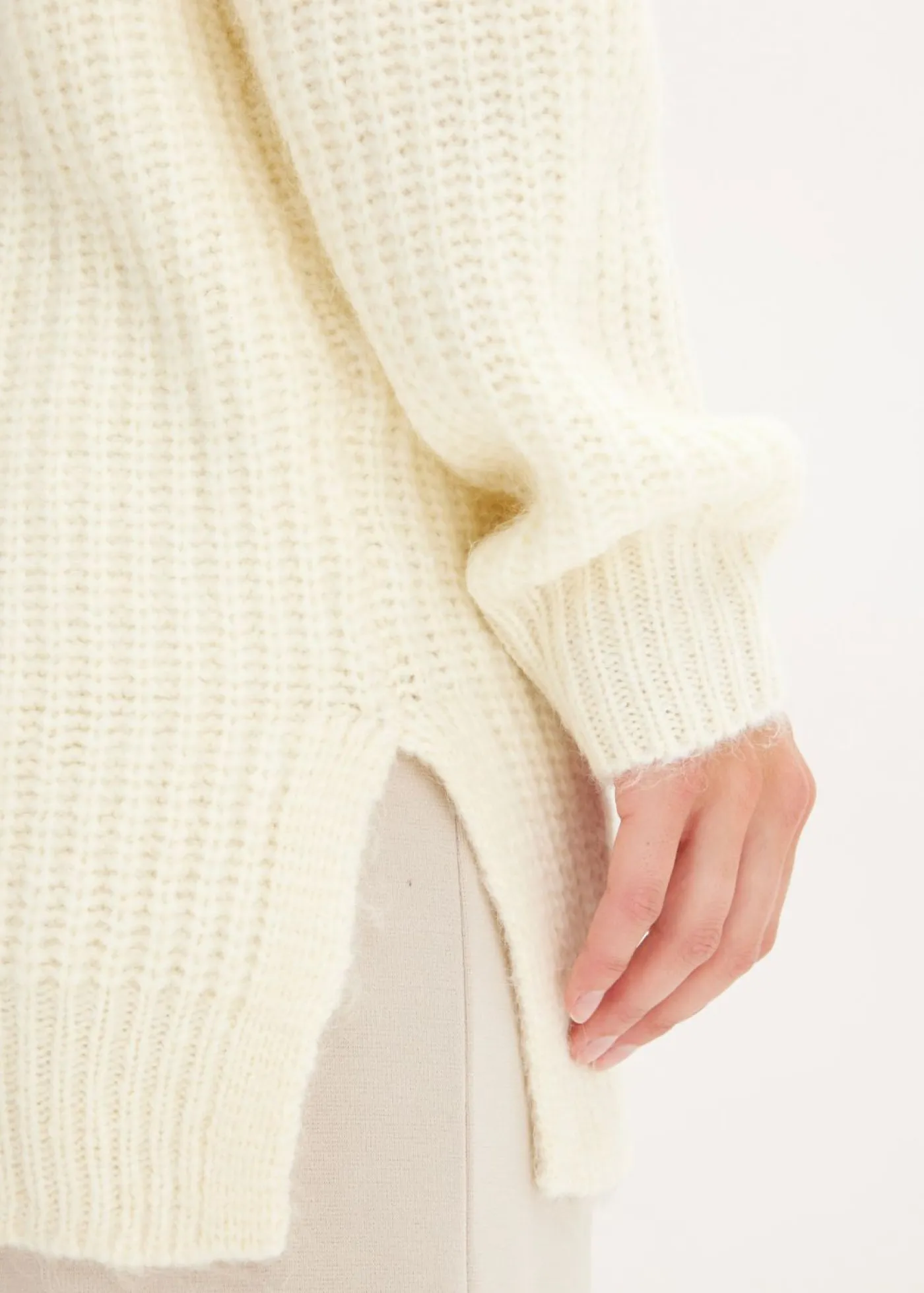New Chaqueta de punto grueso de suave mezcla de lana Mujer Jerséis|Ropa De Punto