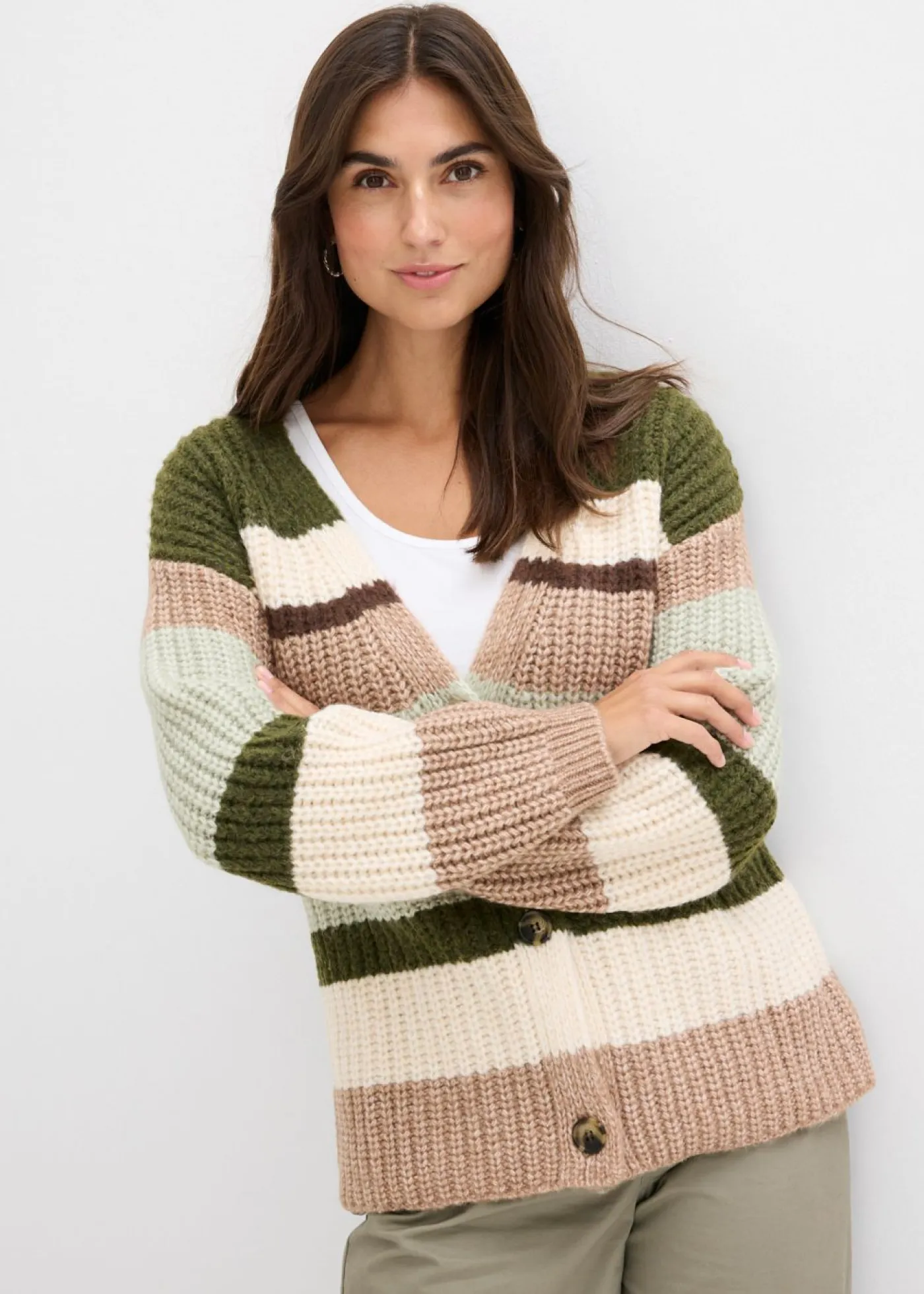Clearance Chaqueta de punto grueso con degradado cromático Mujer Jerséis|Ropa De Punto