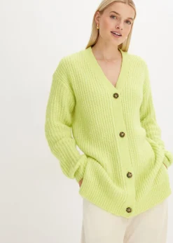 Clearance Chaqueta de punto grueso de suave mezcla de lana Mujer Jerséis|Ropa De Punto