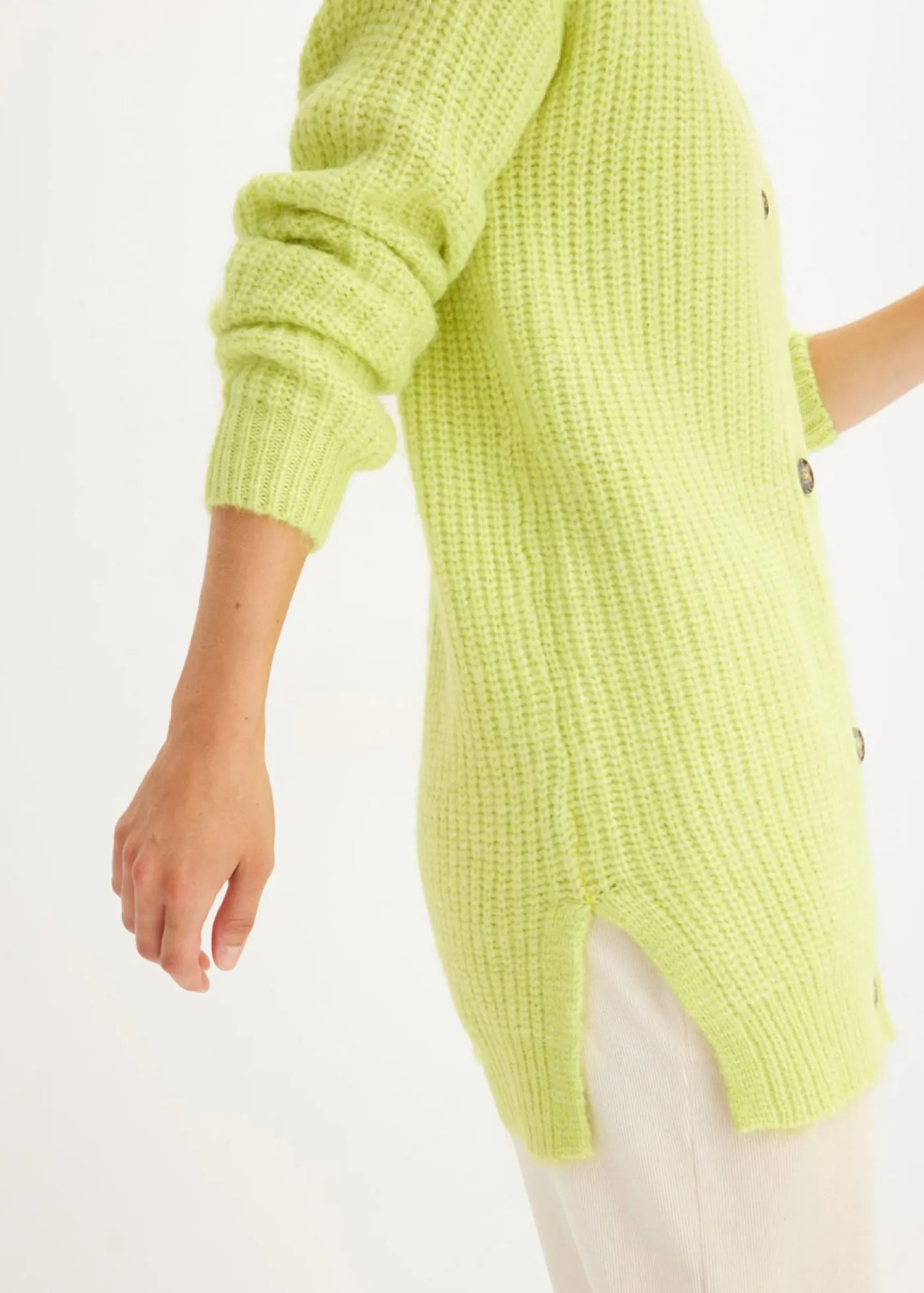 Clearance Chaqueta de punto grueso de suave mezcla de lana Mujer Jerséis|Ropa De Punto