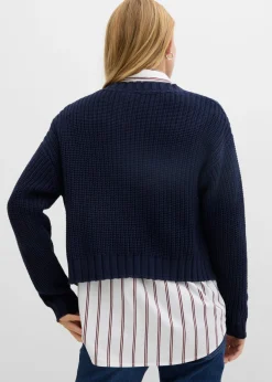 New Chaqueta de punto grueso con botones con efecto martillado Mujer Jerséis|Ropa De Punto