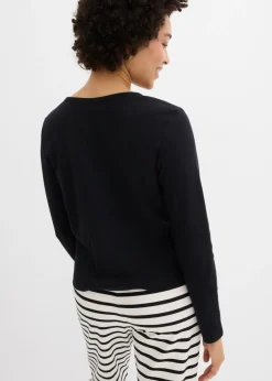 Best Chaqueta de punto grueso de algodón orgánico puro Mujer Básicos|Camisetas