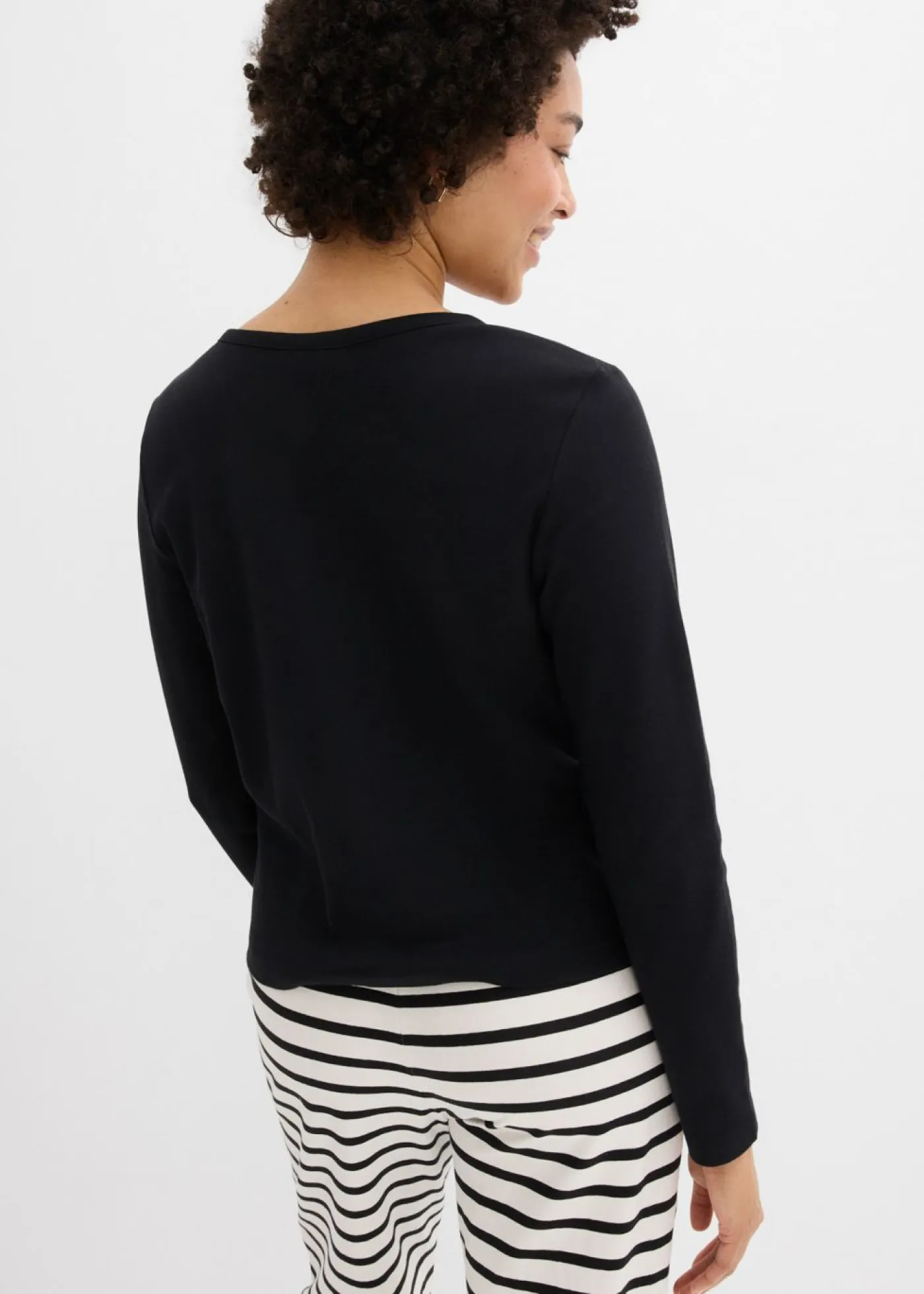 Best Chaqueta de punto grueso de algodón orgánico puro Mujer Básicos|Camisetas