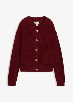 New Chaqueta de punto grueso con botones con efecto martillado Mujer Jerséis|Ropa De Punto