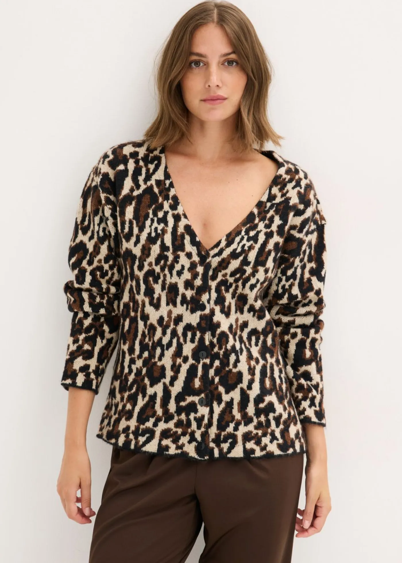 Sale Chaqueta de punto jacquard Mujer Jerséis|Ropa De Punto