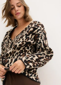Sale Chaqueta de punto jacquard Mujer Jerséis|Ropa De Punto