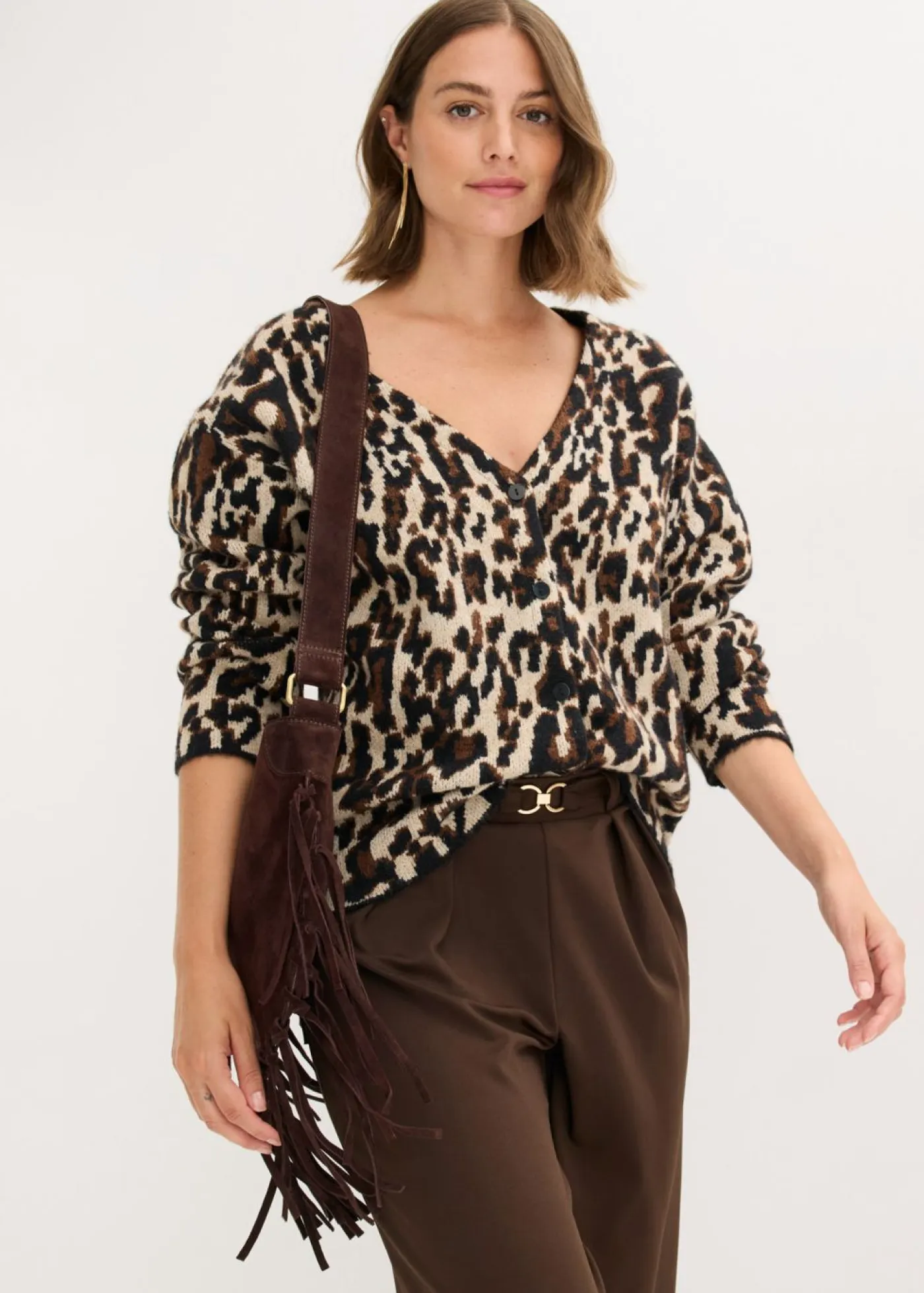 Sale Chaqueta de punto jacquard Mujer Jerséis|Ropa De Punto
