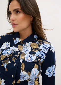 Chaqueta de sarga de algodón Mujer Chaquetas Y Abrigos|Novedades
