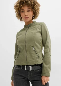 Discount Chaqueta de sarga de algodón con insertos elásticos en los laterales Mujer Chaquetas Y Abrigos
