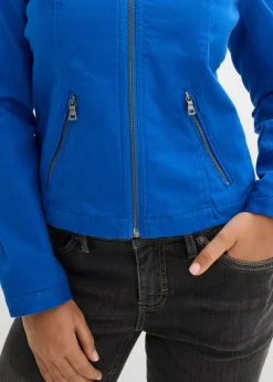 Clearance Chaqueta de sarga de algodón con insertos elásticos en los laterales Mujer Chaquetas Y Abrigos