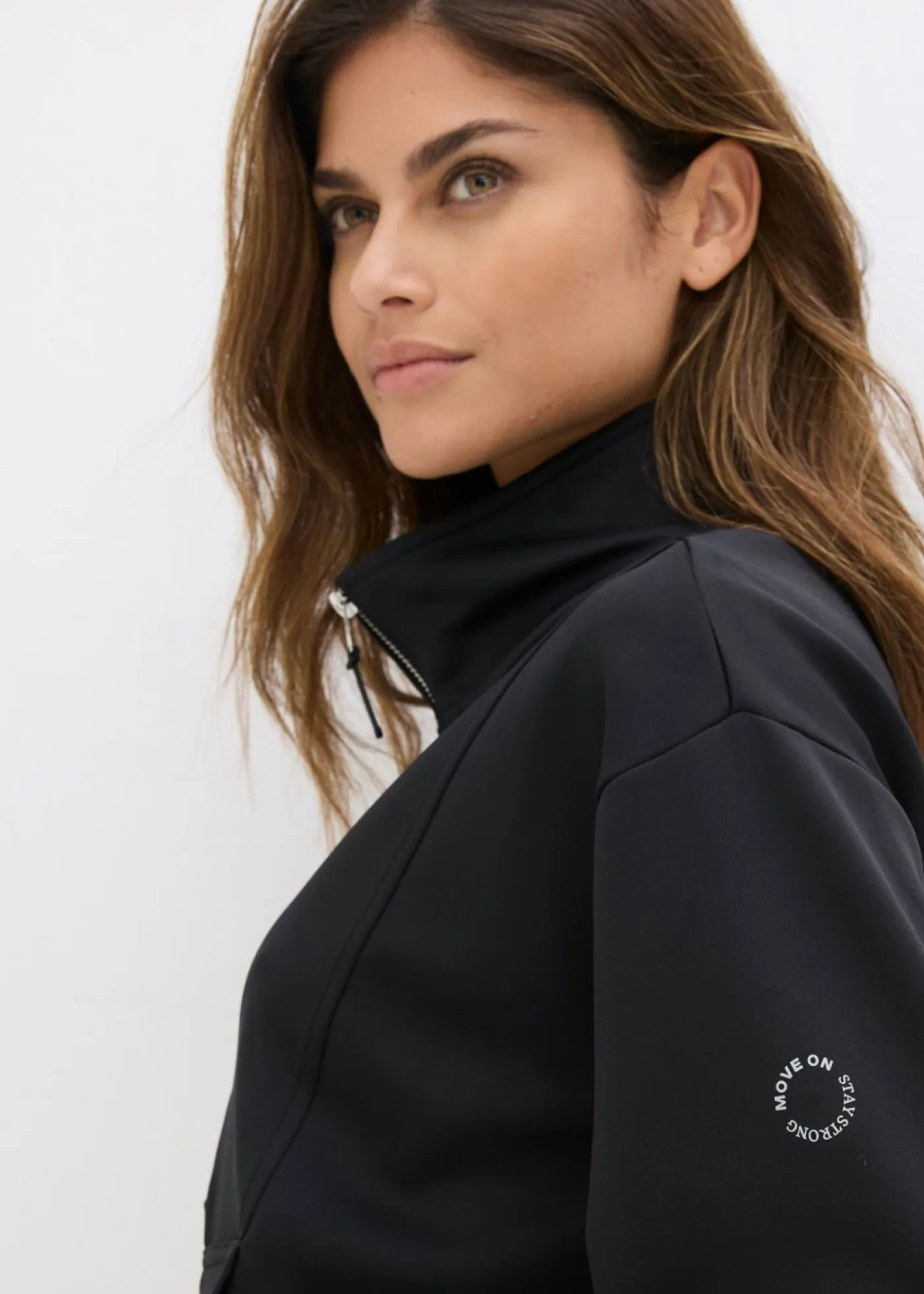 Hot Chaqueta deportiva con cuello alto Mujer Ropa Deportiva|Chaquetas Y Abrigos