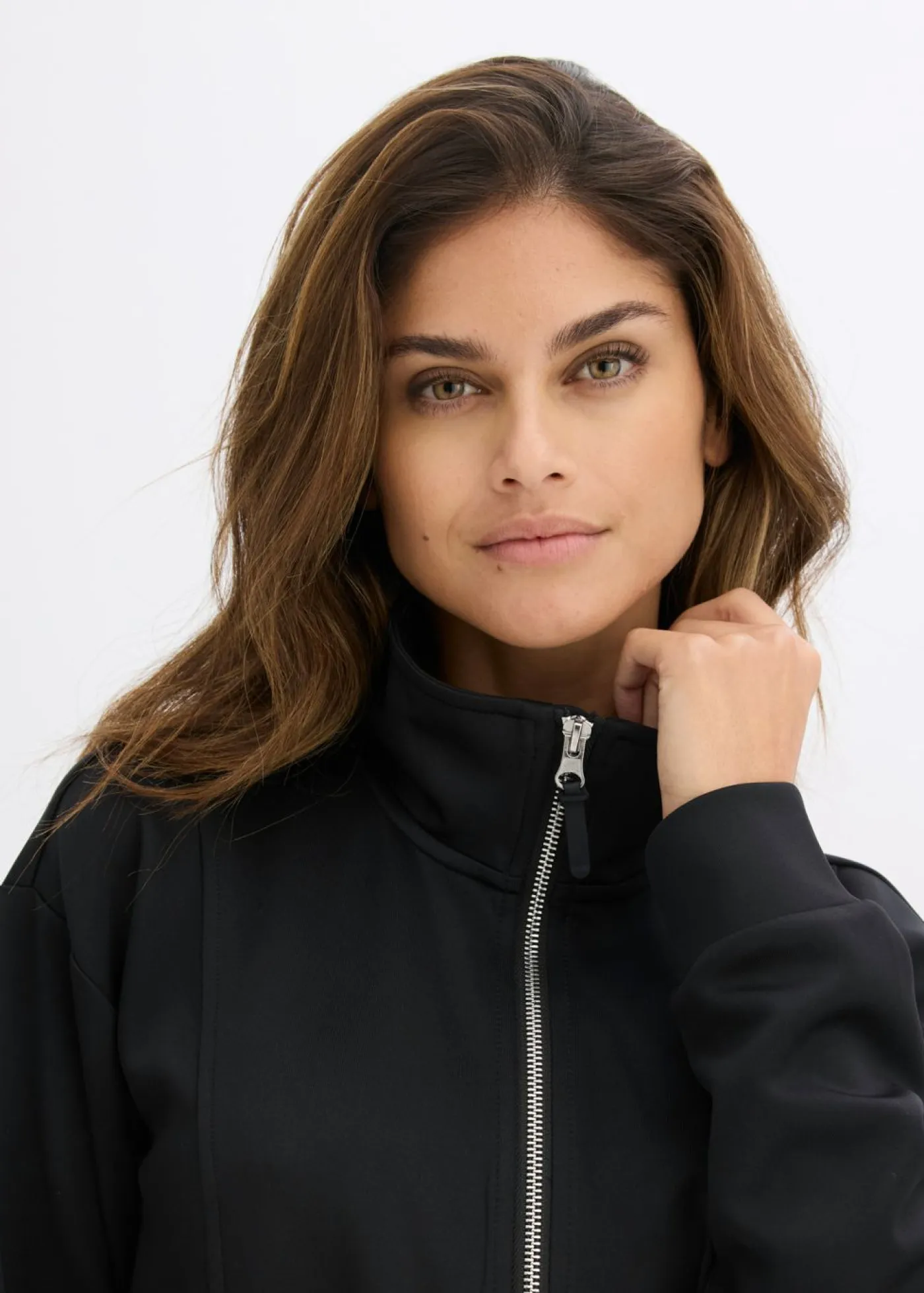 Hot Chaqueta deportiva con cuello alto Mujer Ropa Deportiva|Chaquetas Y Abrigos