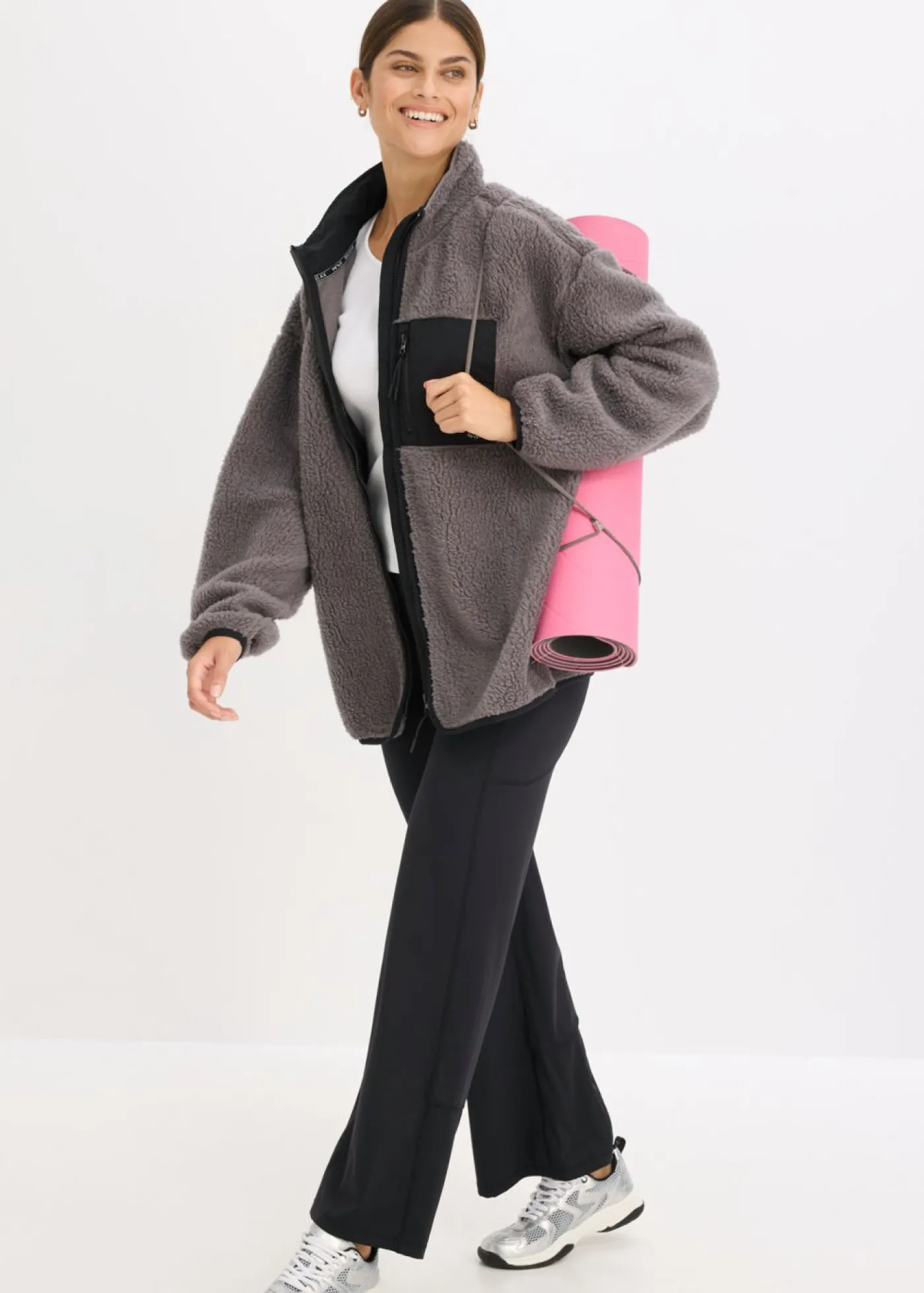 Sale Chaqueta deportiva funcional con corte holgado Mujer Ropa Deportiva|Chaquetas Y Abrigos