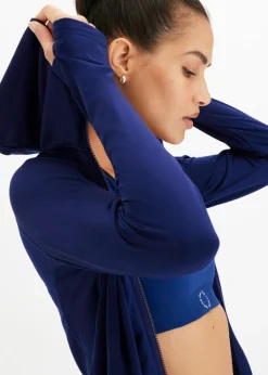 Clearance Chaqueta deportiva térmica con presilla para el pulgar y material de secado rápido Mujer Ropa Deportiva|Chaquetas Y Abrigos