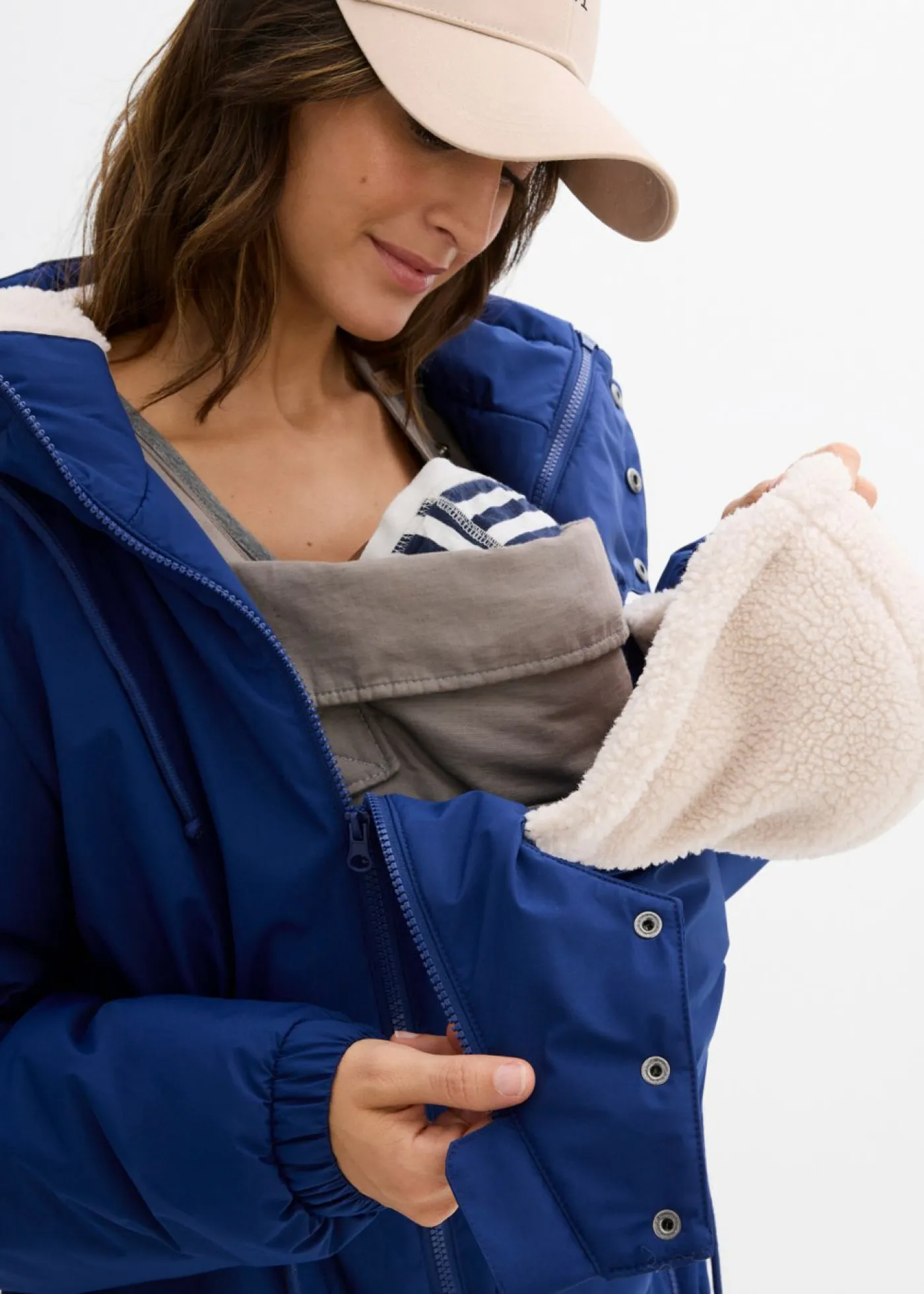 New Chaqueta forrada para durante y después del embarazo Mujer Premamá
