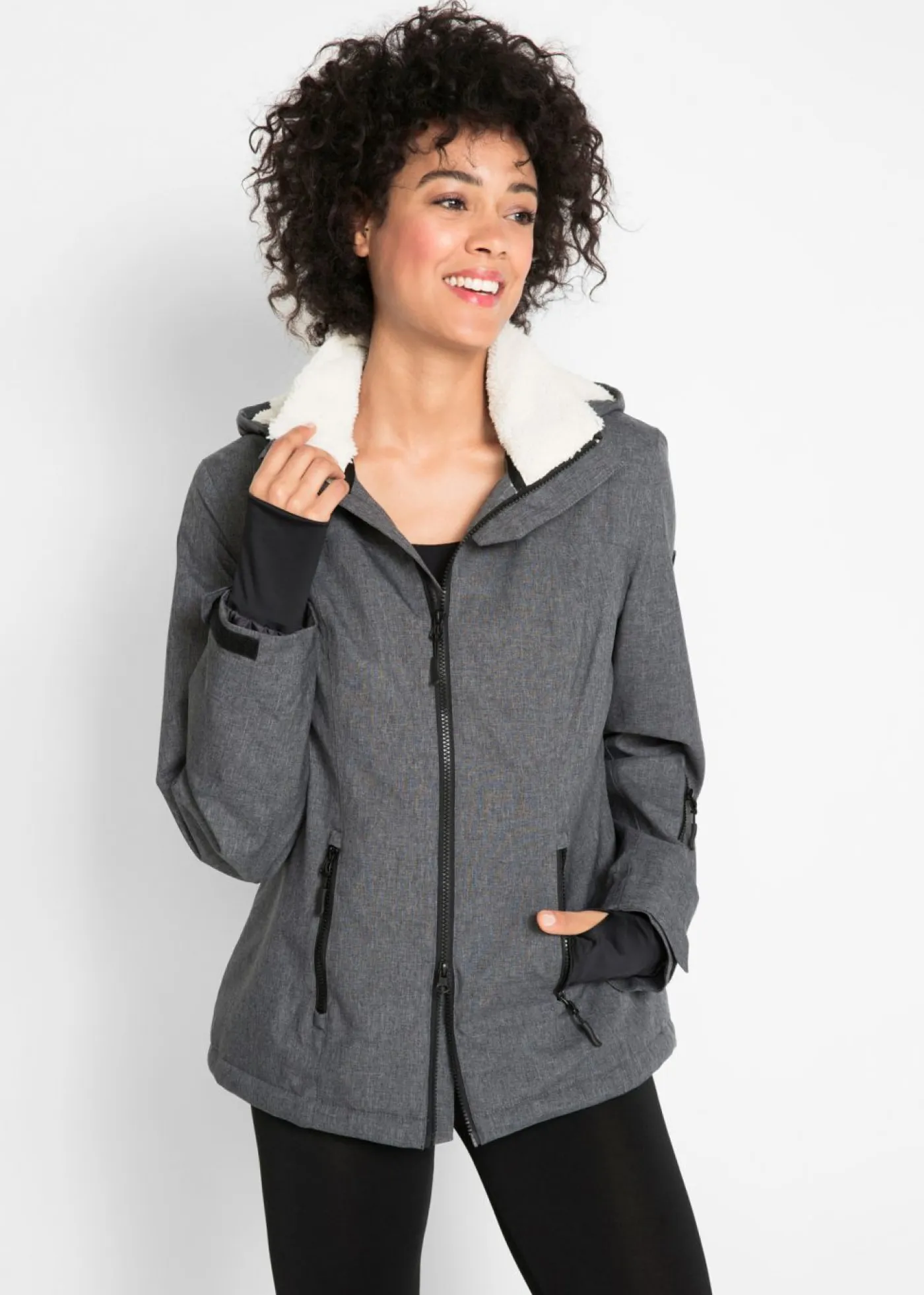 Discount Chaqueta funcional con forro polar Mujer Ropa Para El Aire Libre|Ropa Deportiva