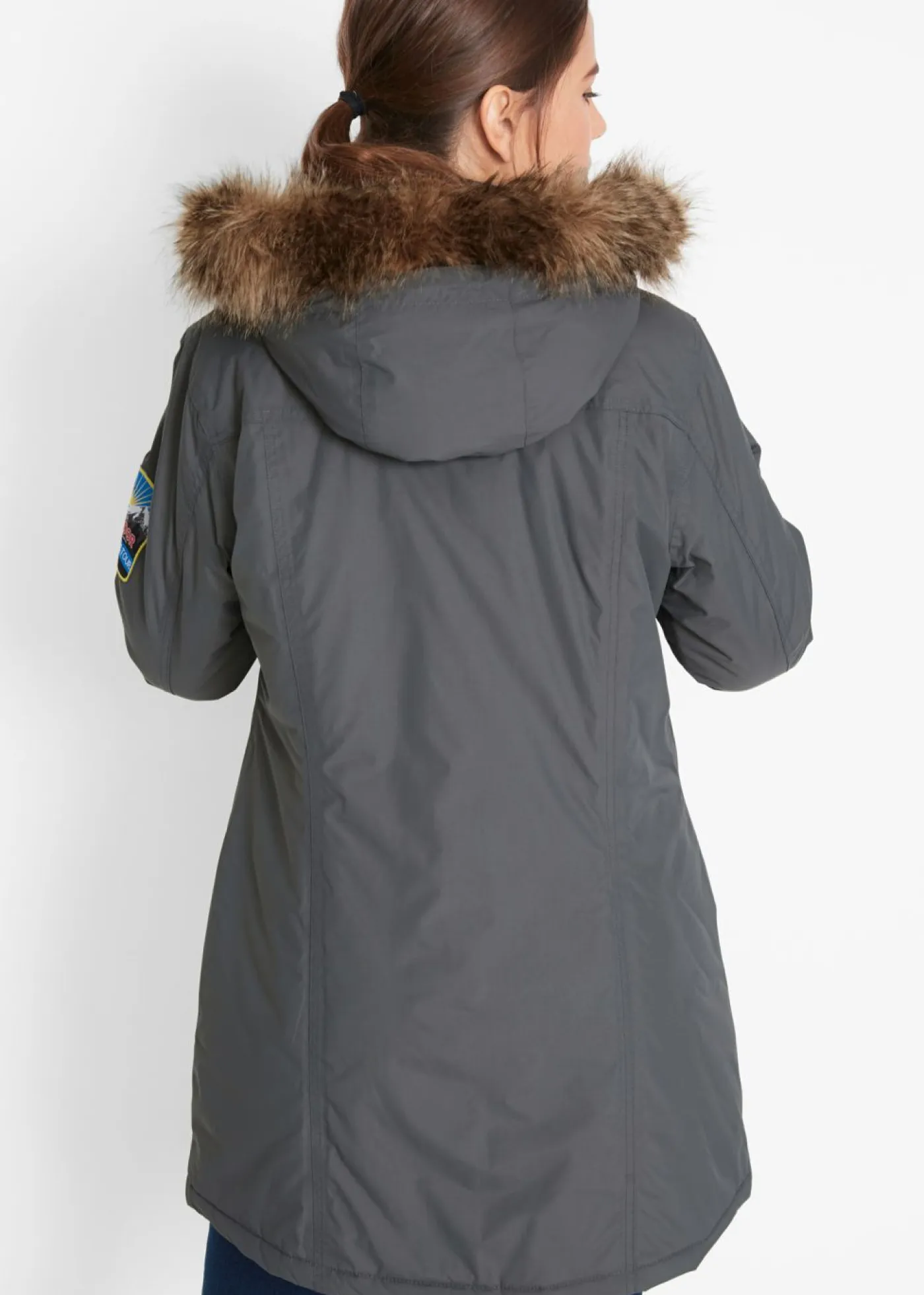 Clearance Chaqueta funcional de trekking con capucha, diseño largo y tejido impermeable Mujer Chaquetas Y Abrigos