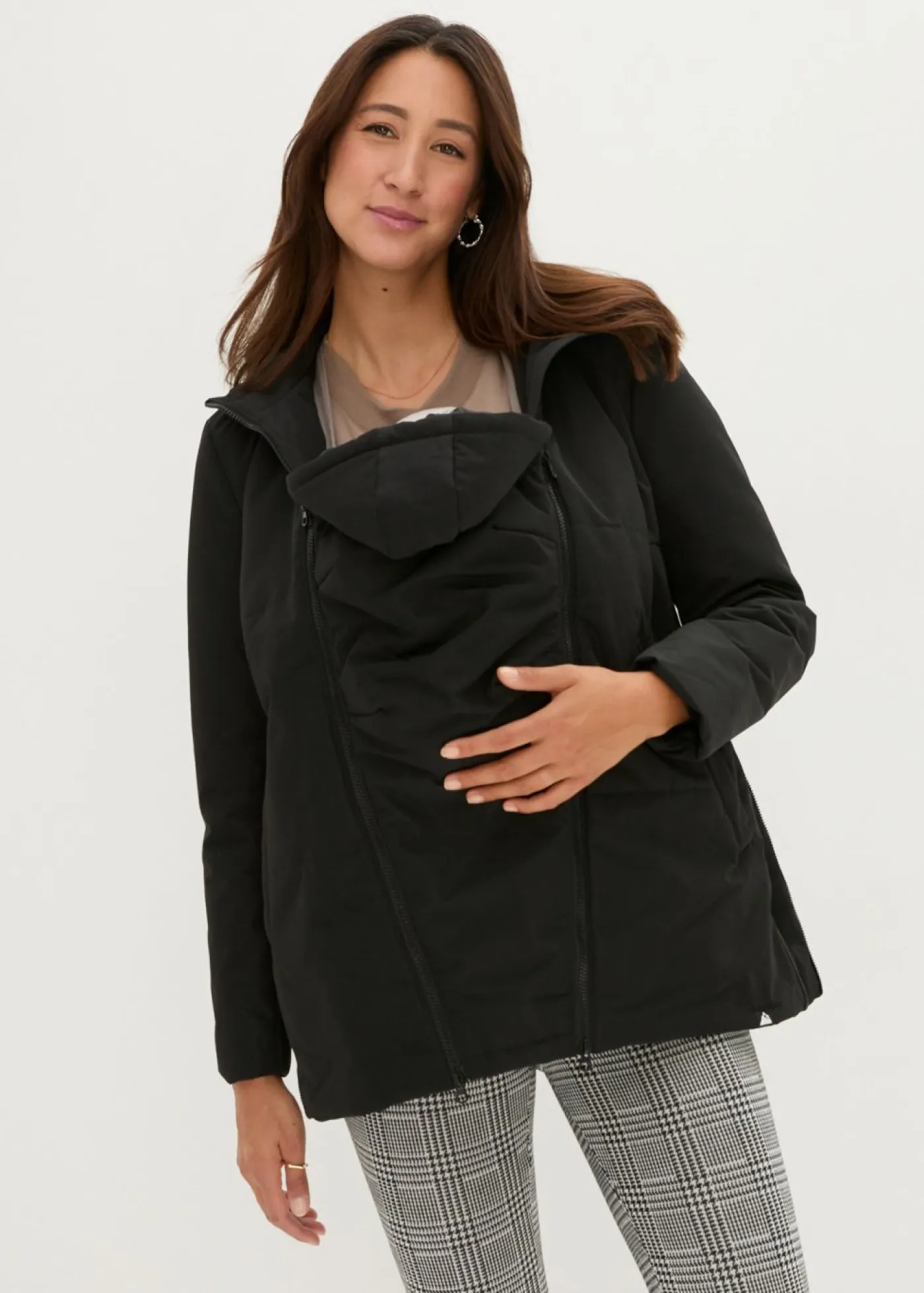 Best Chaqueta funcional premamá, 3 en 1, ligeramente guateada y con función de porteo Mujer Premamá