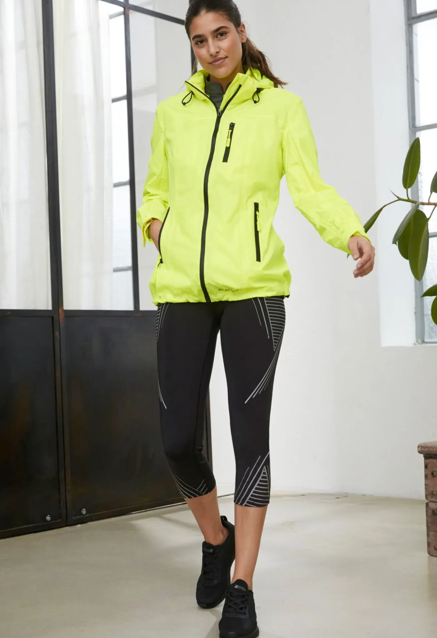 Chaqueta funcional reflectante e impermeable Mujer Ropa Para El Aire Libre|Ropa Deportiva