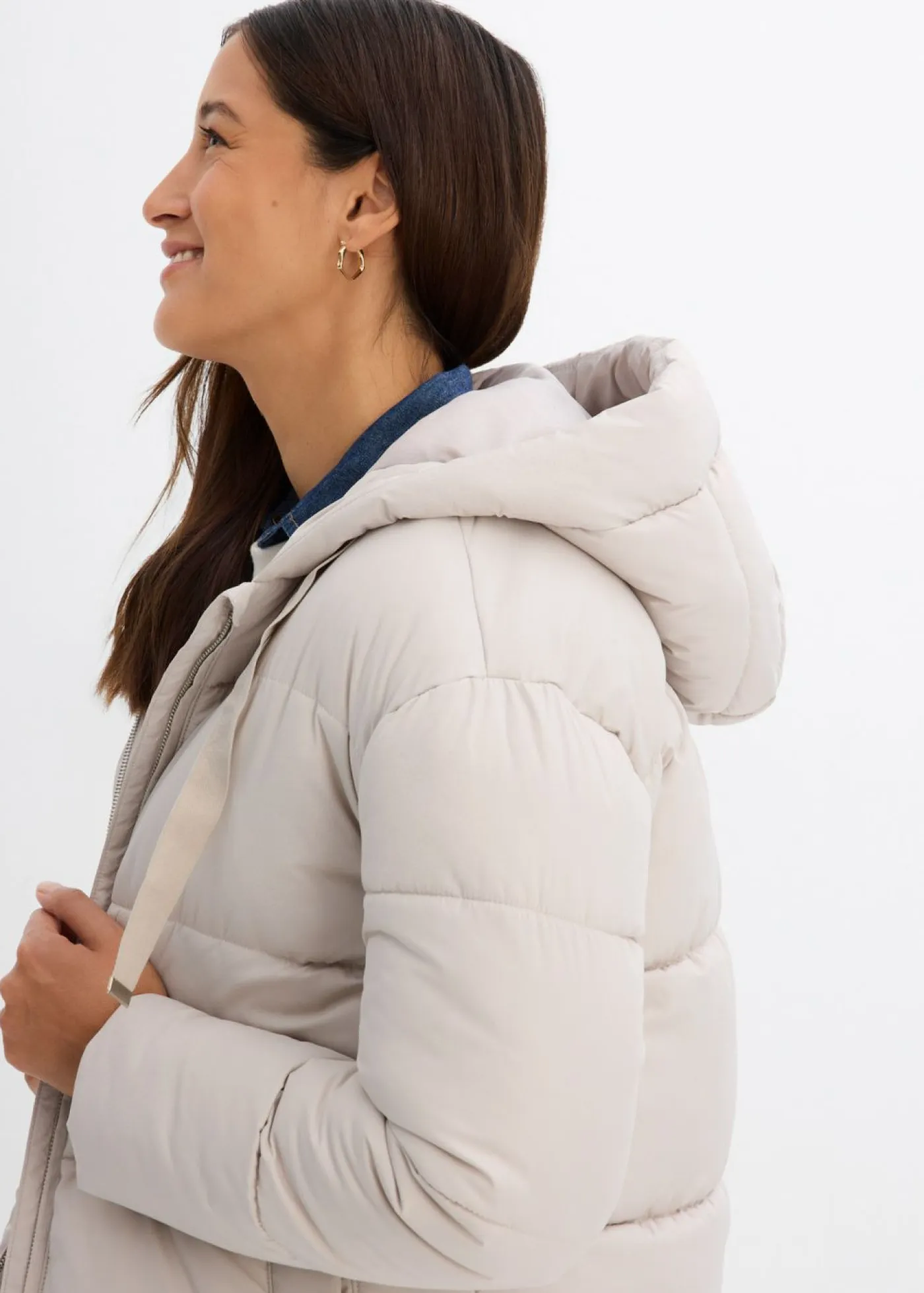 Chaqueta guateada con corte holgado Mujer Chaquetas Y Abrigos