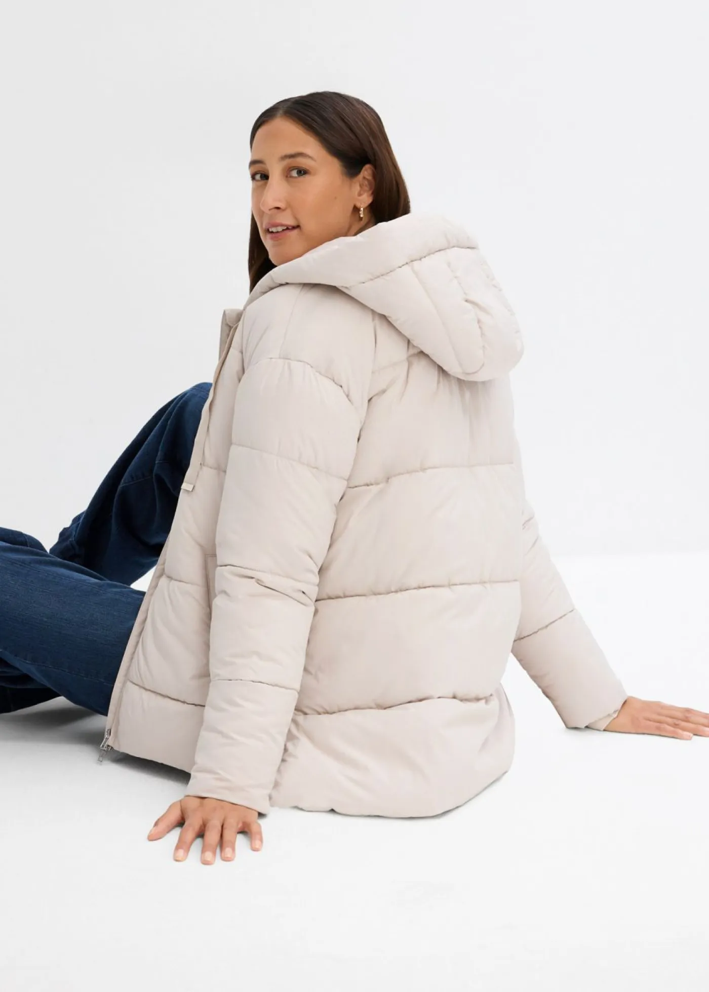 Chaqueta guateada con corte holgado Mujer Chaquetas Y Abrigos