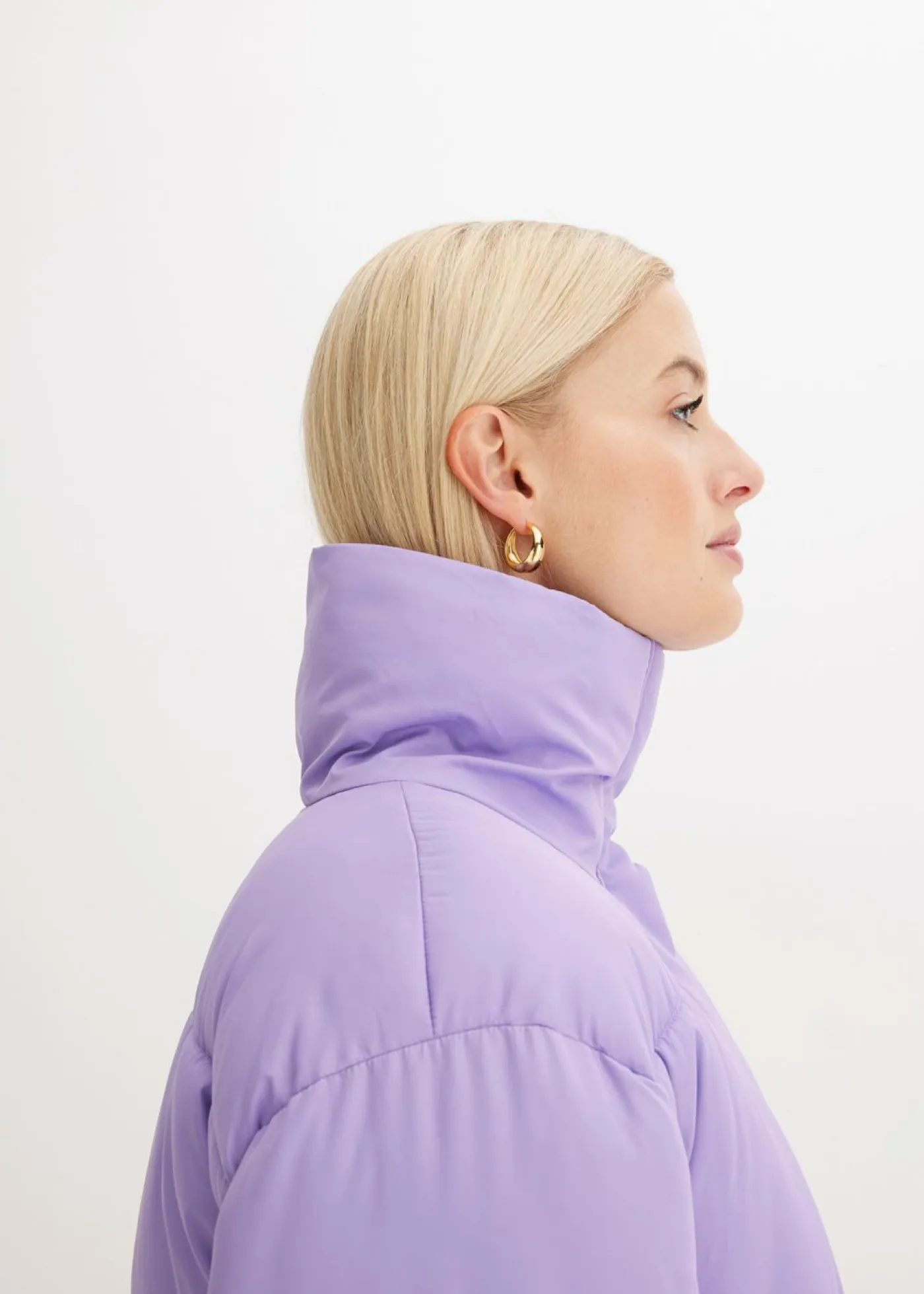 Sale Chaqueta guateada con cuello alto Mujer Chaquetas Y Abrigos