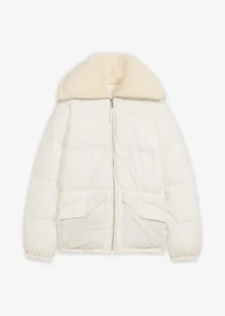 Hot Chaqueta guateada con cuello de pelo Mujer Chaquetas Y Abrigos