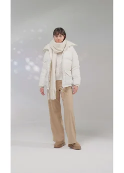 Hot Chaqueta guateada con cuello de pelo Mujer Chaquetas Y Abrigos