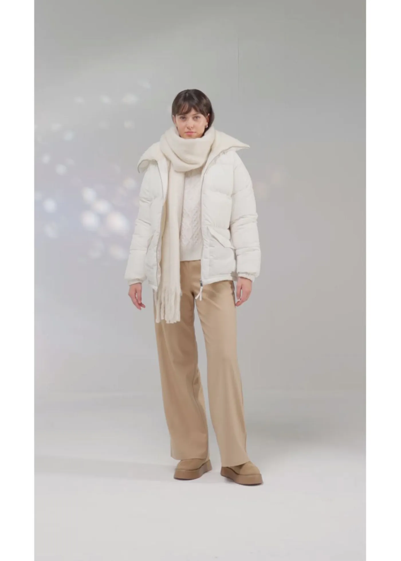 Hot Chaqueta guateada con cuello de pelo Mujer Chaquetas Y Abrigos