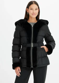 Outlet Chaqueta guateada con pelo sintético Mujer Chaquetas Y Abrigos