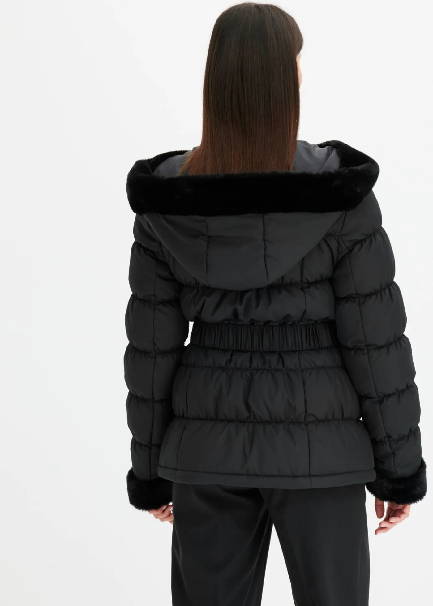 Outlet Chaqueta guateada con pelo sintético Mujer Chaquetas Y Abrigos