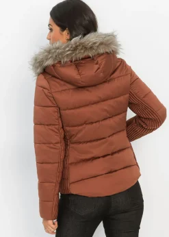 New Chaqueta guateada de poliéster reciclado Mujer Chaquetas Y Abrigos