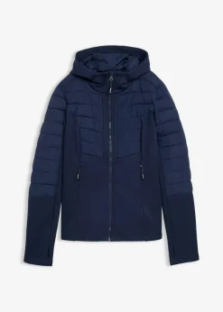 Best Chaqueta híbrida repelente al agua con inserciones acolchadas y de softshell Mujer Chaquetas Y Abrigos