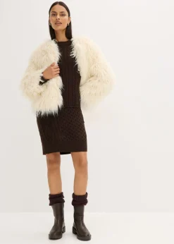 Outlet Chaqueta holgada de pelo sintético Mujer Chaquetas Y Abrigos